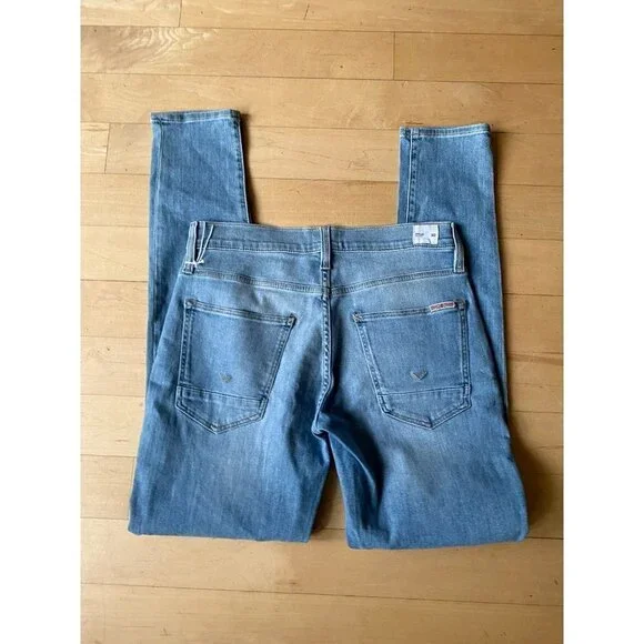 Hudson BNWOT blue Ethan biker skinny jeans moto sz 30